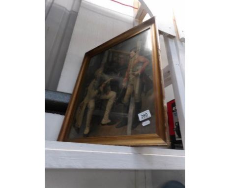 A framed and glazed nostalgic print