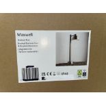 Maxwell Outdoor Post Lights, Brushed Stainless Steel L30d