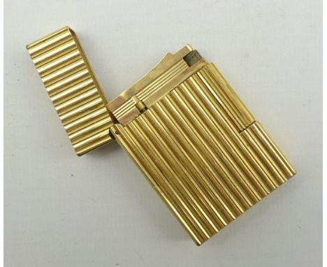 DuPont gold plated lighter with accessories