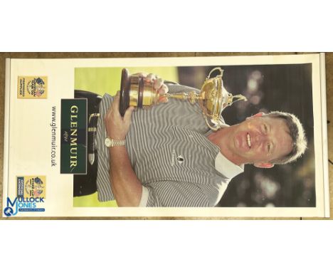 2x Official Golf Advertising Display Posters, of a large 2006 Ryder Cup, Glenmiur European tour supplier canvas display with 