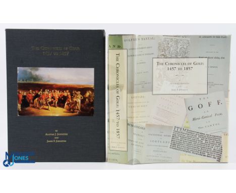 Johnston, Alistair, J &amp; Johnston, James F (signed) - The Chronicles of Golf 1457 to 1857 limited edition Book 1993 ltd ed