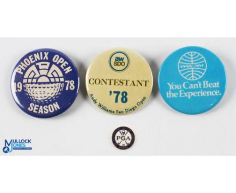 Collection of Various US PGA Contestant Badges, Ball Marker and other related items from the 1970s onwards (4) 1978 Phoenix O