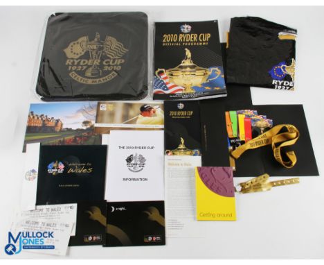 2010 Ryder Cup Celtic Manor Wales Programme, Media Guest Pack and Other Related Items (18)- Programme, Schedule of Events, Ga