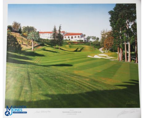 Graeme Baxter Rivera Country Club 18th Hole Golf Print - limited edition signed print No 485 /850 signed by the artist and St