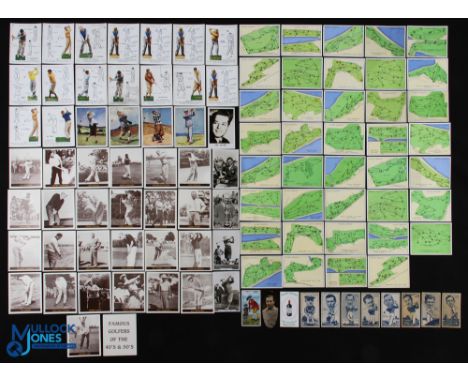 Golf Cigarette &amp; Collectors cards, to include a full set of 1992 BJB Famous Golfers 40s 50s, and a selection of parts set