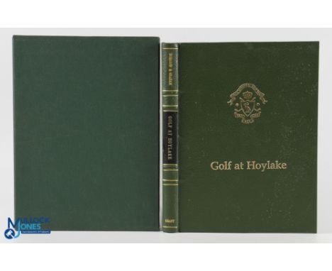 Behrend, John &amp; Graham, John signed - "Golf at Hoylake' rare deluxe leather ltd ed 1990 signed by both authors, no.108/12