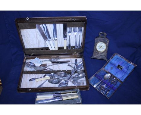 A job lot of assorted collectables including flatware 