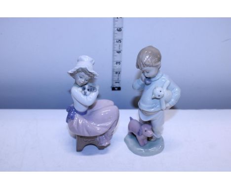 Two small NAO figurines 