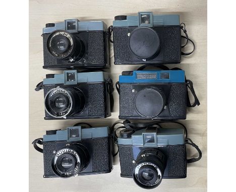 Six vintage plastic cameras
