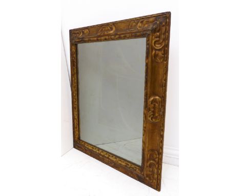 A good 19th century carved giltwood picture/mirror frame (now with later mirror plate) (frame size 79cm x 68cm)
