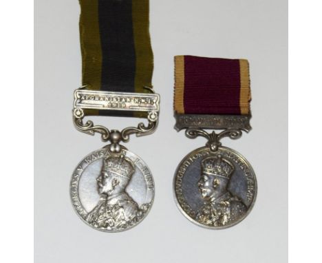 An India General Service Medal with Afghanistan NWF 1919 clasp named to G-27196 Private B Callaghan of the Royal West Kent Re