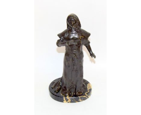 Bronze Figure modelled on The Madonna. 28cm