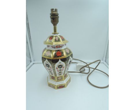 A Royal Crown Derby Old Imari Table Lamp, 1128 MMIICONDITIONREPORT!st quality, No Visible Faults or Repair 