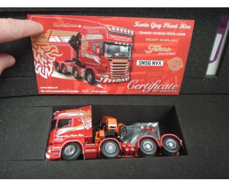 A Tekno Limited Edition Tractor Unit diecast, Kevin Guy Plant Hire, 47/150, boxed 9981J