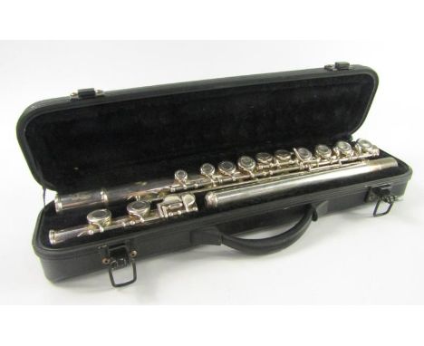 A Stagg flute, 78F, cased.