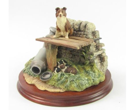 A Border Fine Arts sculpture modelled by Ayres as In the Shade, signed to underside K A Dinwoodie, 8/11/98.