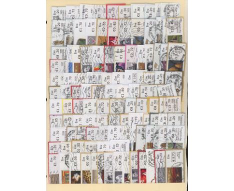 Postally used range of recent Post &amp; Go issues incl. many Registered. (approx 114)