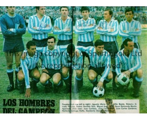 1967 INTERCONTINENTAL CUP / RACING V CELTIC / AUTOGRAPHS    Programme for the Intercontinental Cup tie at El Cilindro 4/11/19