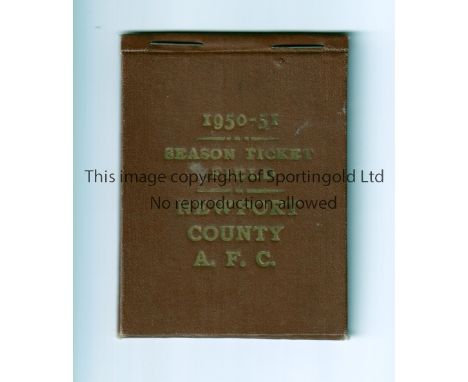 NEWPORT COUNTY 1950/1   Original season ticket book.   Generally good