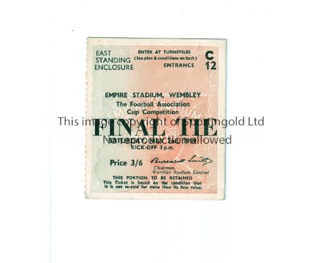 FA CUP FINAL 1959 / NOTTINGHAM FOREST V LUTON TOWN      Ticket for the match at Wembley 2/5/1959.    Generally good