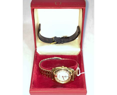 Omega gents Constellation Chronometer electronic wristwatch, with box and papers.