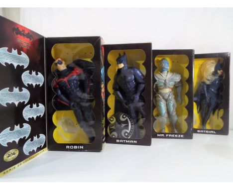 Batman - four Batman action figures by Kenner from the Collector Series to include Batman, Robin, Mr Freeze and Bat-girl, all