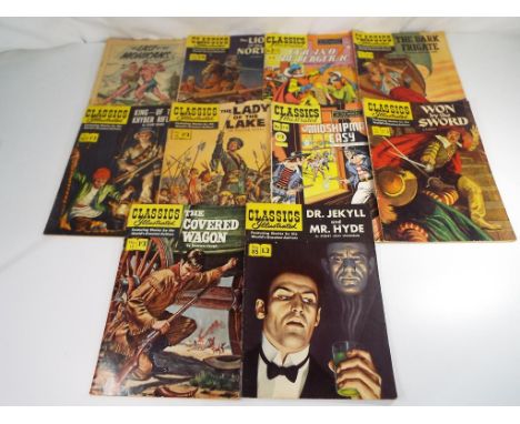 Classics Illustrated - 10 issues of the vintage comic "Classics Illustrated", price marked as 1/3 to include, # 85 Dr Jekyll 