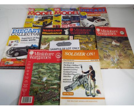 In excess of 150 magazines to include Diecast Collector, Model Collector, Miniature War Games, Army and Navy Model World, Sol