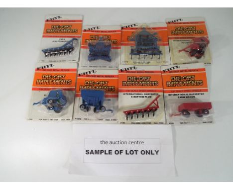 Ertl - 24 diecast metal replica implements 1:64 scale mint in blister packs to include eight stock No. 1589, four stock no. 8
