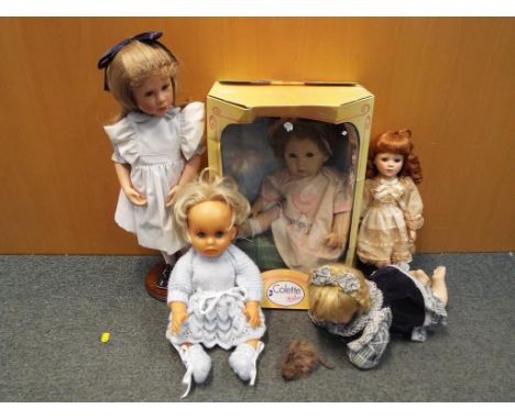 Dolls - A quantity of dressed dolls to include, Zapf Creations entitled "Colette" in original box, a good - Kruger doll entit