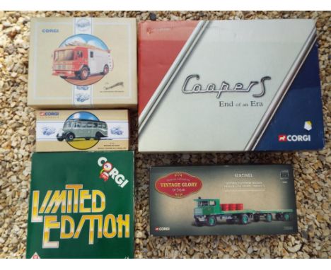Corgi - five boxed sets comprising Coopers End of an Era CC99109, Limited Edition set D9/1, Vintage Glory of Steam Sentinel 8