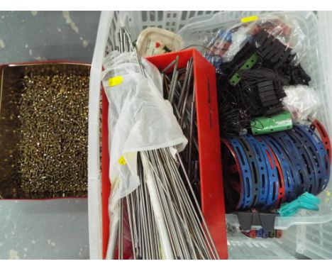 Meccano - a quantity of vintage Meccano construction parts