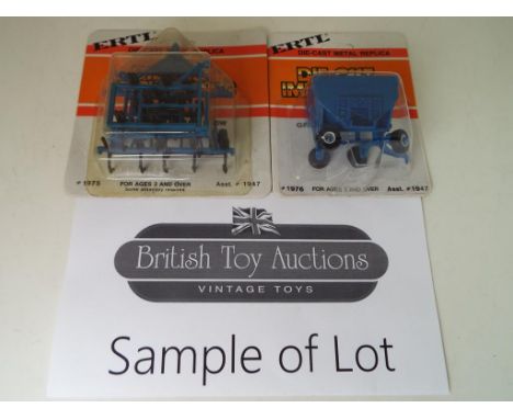ERTL - 24 metal replica diecast Implements, 1:64 scale, mint in blister packs, stock no 1947  - Est £40 - £60