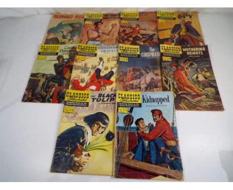 Classics Illustrated - 10 issues of the vintage comic "Classics Illustrated" marked at a price of 1/3 to include, The Count o