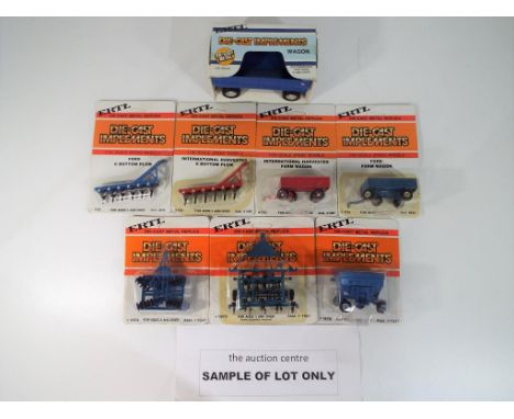 Ertl - Nineteen Ertl diecast metal implements, predominantly 1:64 scale with two 1:32 scale to include stock No. 1947, stock 