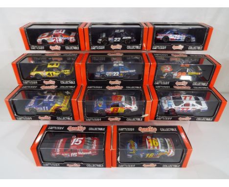 Quartzo - eleven diecast model motor vehicles 1:43 RD scale by Quartzo all appear mint in transparent display cases with oute