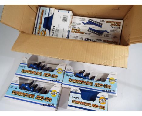 ERTL - 12 metal replica diecast Implements, 1:32 scale comprising six wagons and six plows (sic) mint in boxes, stock no 1951