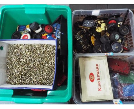 Meccano - a quantity of vintage Meccano construction parts