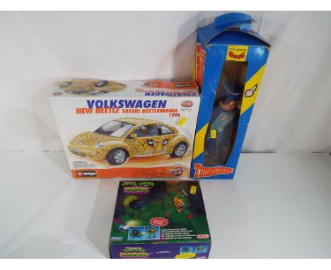 A Burago Volkswagen New Beetle Safari Beetlemania 1:18 scale model No. code 7094 metal kit, inoriginal box with sealed cellop
