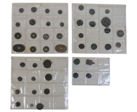 A collection of assorted International ancient and modern coins, with some silver, including a 6th century Justinian folis, a