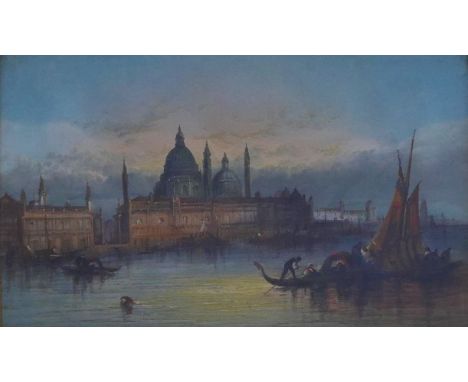 Henry Foley (1818-1874): St. Marks Venice oil on canvas, signed as well titled verso,&nbsp; 24 by 39.5cm, glazed and framed, 