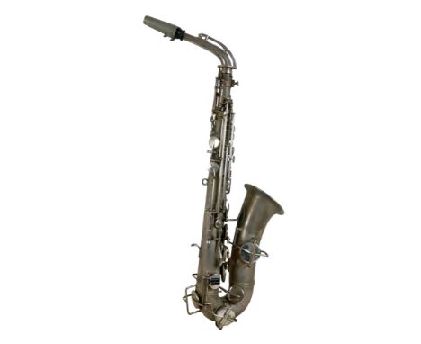 The Elkhart saxophone made by Busescher with hard case.