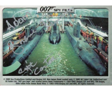 James Bond Shane Rimmer signed 007 Spy Files The Spy Who Loved Me 4x3 trading card dedicated. Shane Rimmer born Shane Lance D