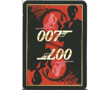 Joseph Wiseman, a signed 3. 5x2. 5 Bond 007 playing card. Actor famous for playing Dr. No in the 1962 film. Signed, Joseph Wi