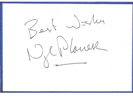 Nigel Planer signed post card approx 4 x 5 inches. Nigel George Planer 22/2/1953 is an English actor, comedian, playwright be