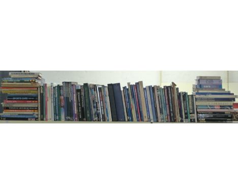 Approximately 100 books, mostly relating to cars vintage to modern including racing, some manuals etc