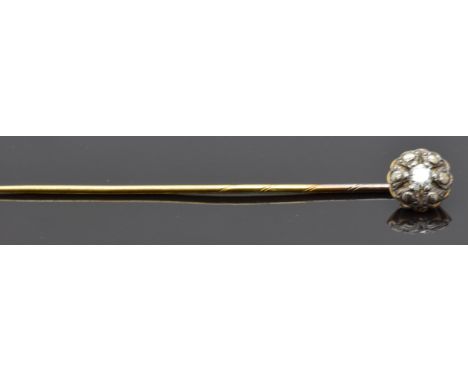 Stick pin set with a diamond&nbsp;