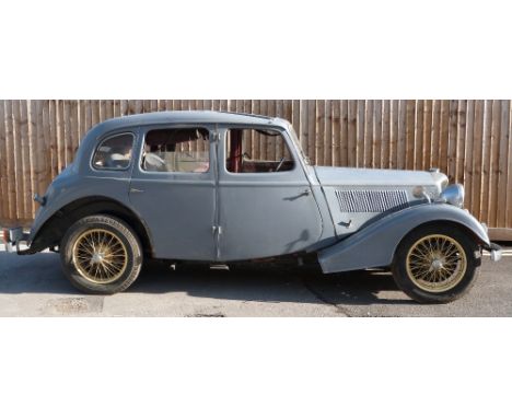 1936 Riley 15/6 Adelphi saloon, with 6 cylinder engine (not having a water cooled main bearing) and pre select gearbox. Purch