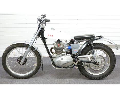 1961 BSA C15 trials motorcycle, much recent expenditure including competition parts, some tools and paperwork, with V5c and b