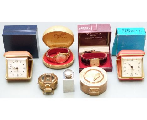 A natural Sine compass, smaller example, Everite and Rotary watches etc&nbsp;